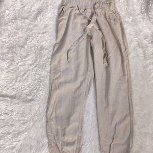Postale Sand Flowy Vacation Pants